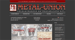 Desktop Screenshot of metalunion.hu